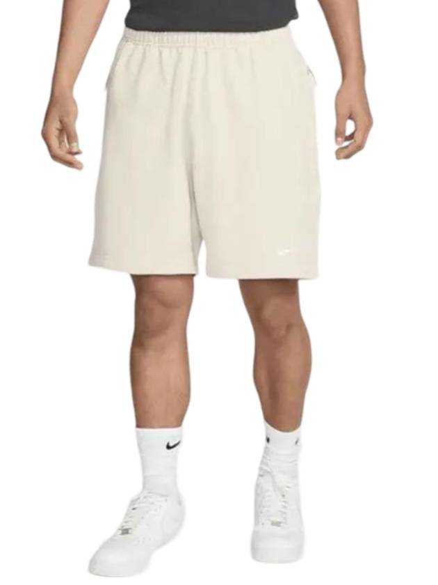 Solo Swoosh French Terry Shorts Light Orewood Brown - NIKE - BALAAN 1