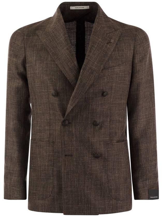 Double breasted wool jacket brown - TAGLIATORE - BALAAN 2