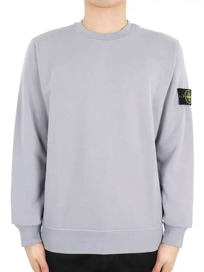 Wappen Patch Garment Dyed Sweatshirt Grey - STONE ISLAND - BALAAN 2