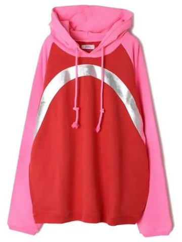 ERL Rainbow Hooded Knit Pink ERL07T033 Rainbow TShirt - ERL - BALAAN 1