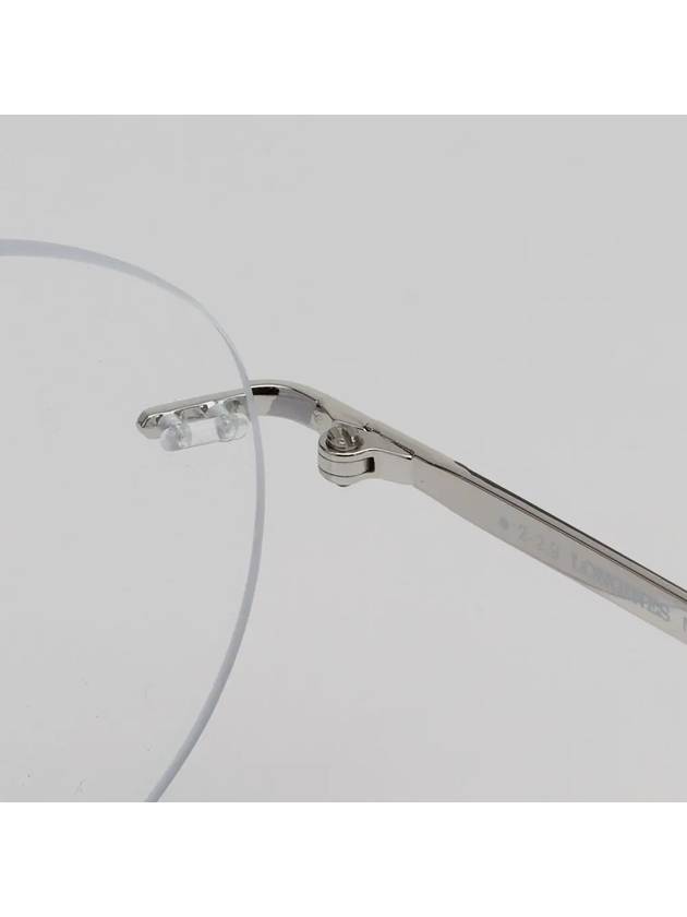 Glasses frame LG5002H 016 round rimless silver light glasses - LONGINES - BALAAN 6