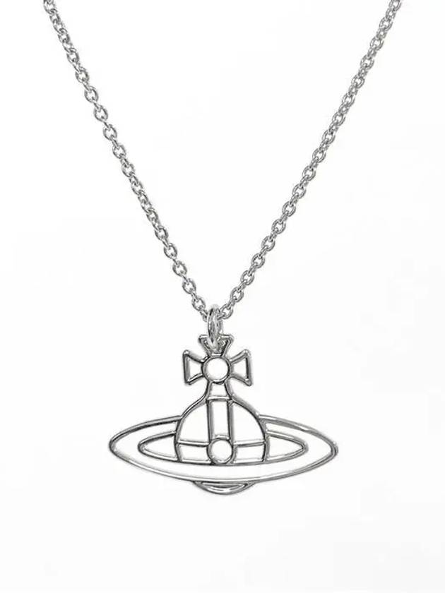 Thin Lines Flat ORB Necklace Silver - VIVIENNE WESTWOOD - BALAAN 2