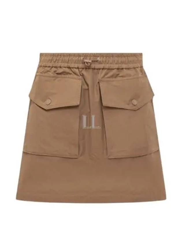 Drawstring Short A-line Skirt Beige - MONCLER - BALAAN 2