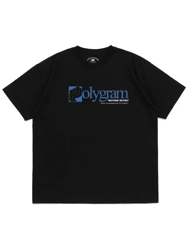 SQUARE P LOGO T SHIRTS BLACK - POLYGRAM - BALAAN 3