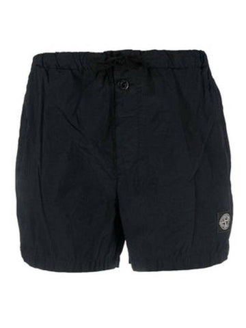 Wappen Patch Nylon Metal Swim Shorts Navy - STONE ISLAND - BALAAN 1