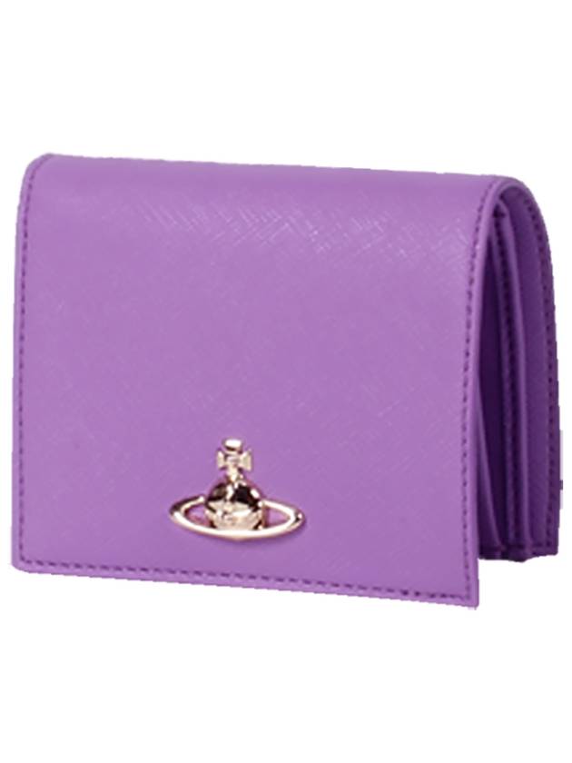 ORB Logo Half Wallet Purple - VIVIENNE WESTWOOD - BALAAN 1