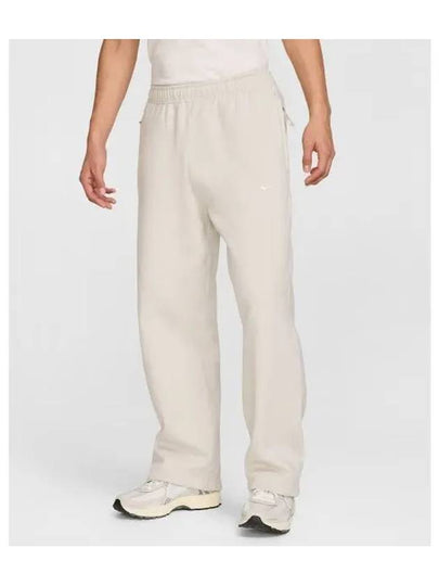 Sportswear Swoosh Open Hem Fleece Track Pants Light Bone - NIKE - BALAAN 2