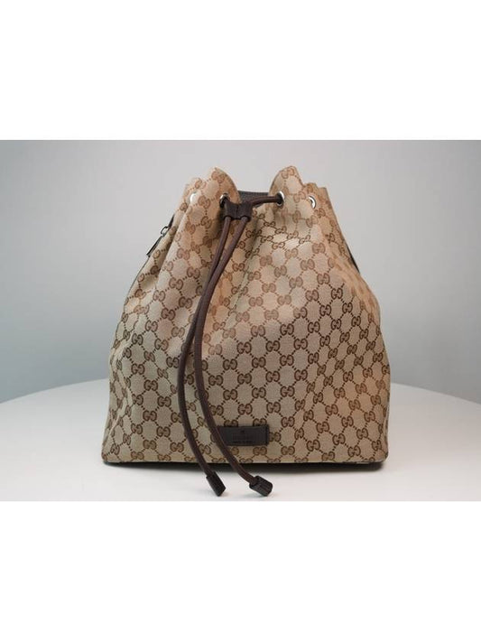 GG Supreme Drawstring Backpack Beige - GUCCI - BALAAN 2