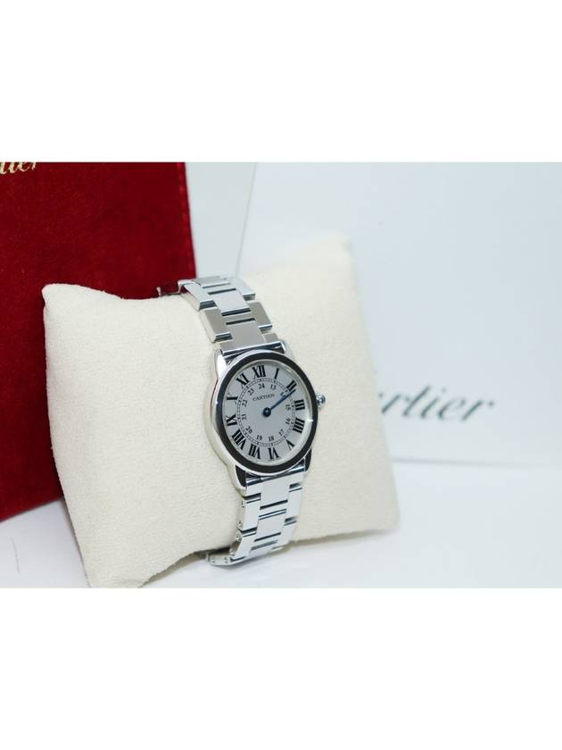 Really clean genuine Ronde Solo 29mm steel watch purchased at Lotte Department Store W6701004 - CARTIER - BALAAN 3