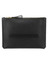 Zip-up Leather Clutch Bag Black - TOM FORD - BALAAN 5