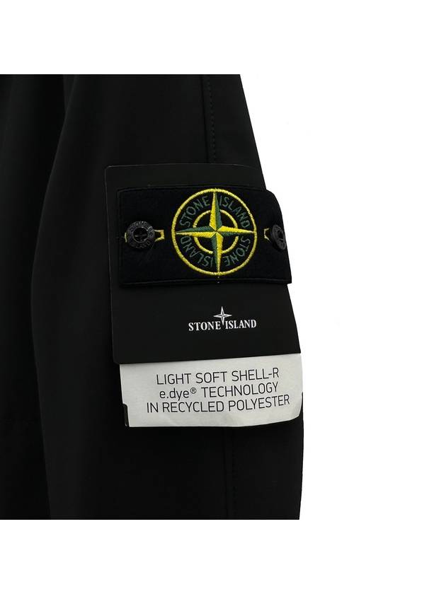 Soft Shell Technology Wappen Patch Track Jacket Black - STONE ISLAND - BALAAN 4