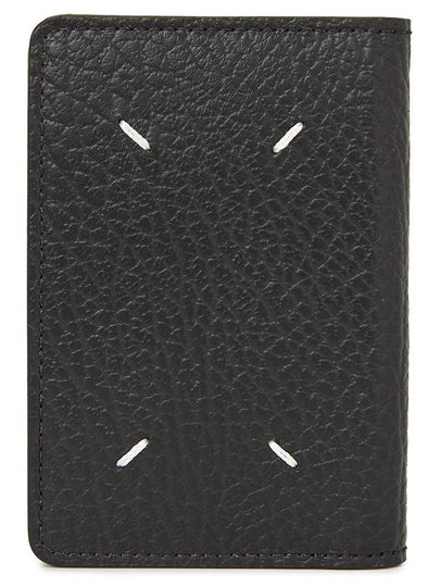 Bovine Leather Card Wallet Black - MAISON MARGIELA - BALAAN 2