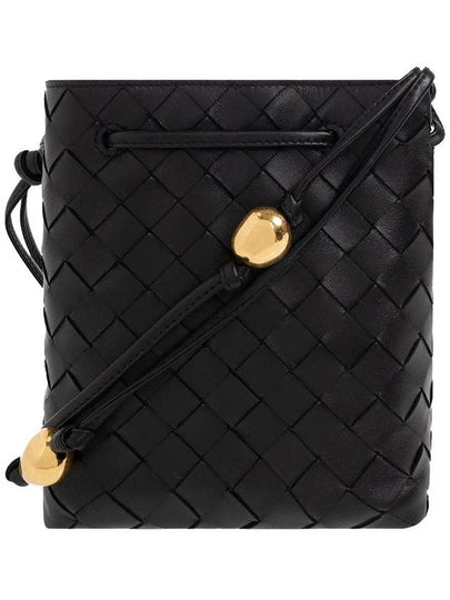 Intrecciato Small Bucket Bag Black - BOTTEGA VENETA - BALAAN 2