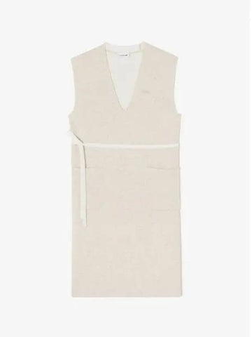 Women s V neck sleeveless dress one piece EF194E 54NFJ Domestic product GQ2N24091079053 - LACOSTE - BALAAN 1