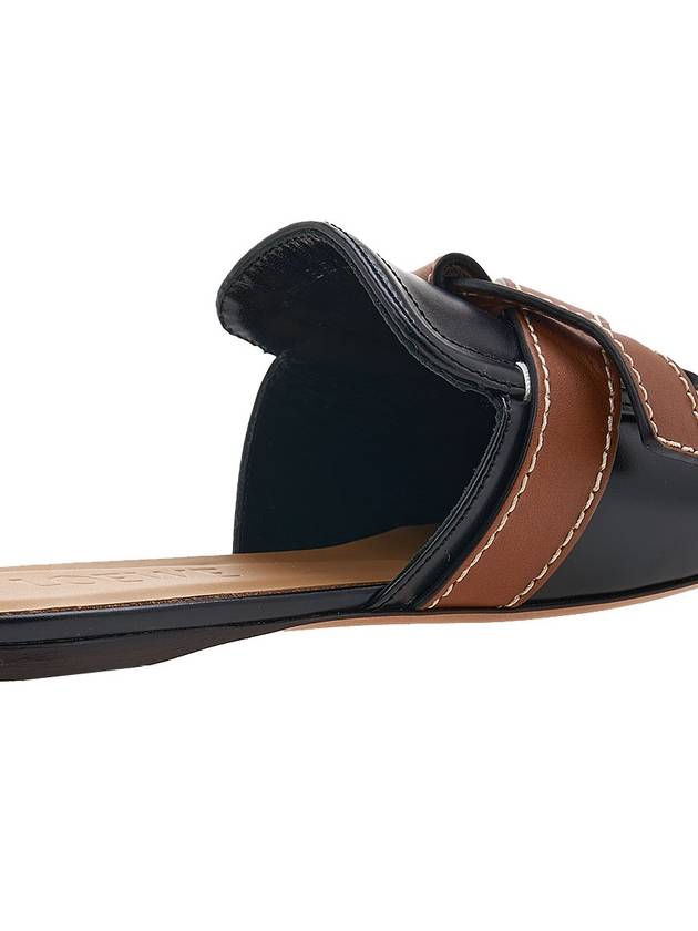 Gate Flat Leather Mule Black - LOEWE - BALAAN 11