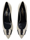 Women's Anais Bow Pumps Ivory - SAINT LAURENT - BALAAN 7