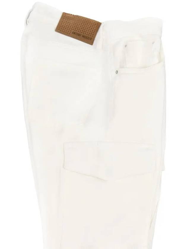 IKALOOK White Big Pocket Regular Fit Cargo Pants PT158 - IKALOOOK - BALAAN 7