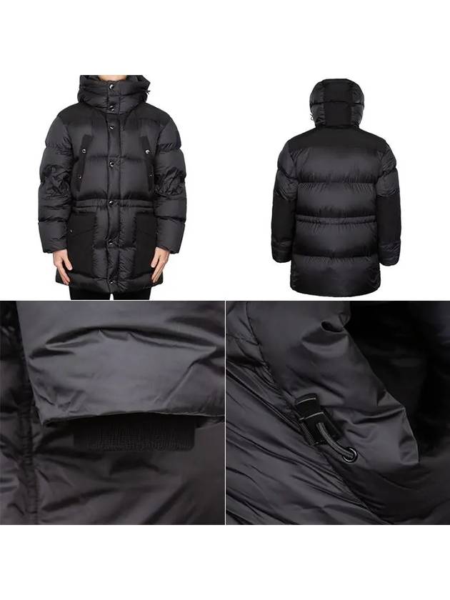 Logo Applique Nylon Puffer Coat Black - BURBERRY - BALAAN 7