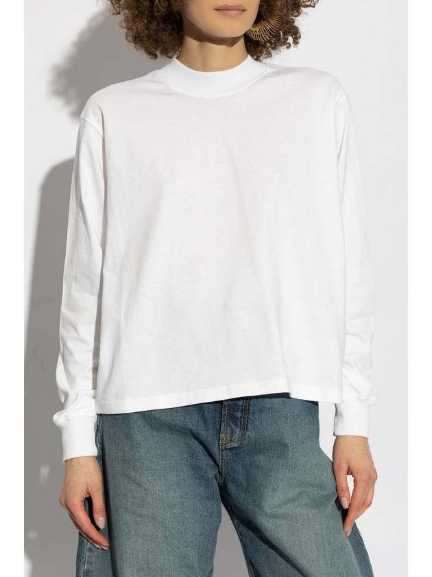 Alaïa Long Sleeve T-shirt, Women's, White - ALAIA - BALAAN 3