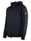 Skin Touch Nylon TC Hooded Jacket Black - STONE ISLAND - BALAAN 4