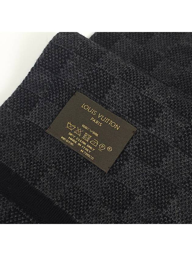 M70028 100 wool Damier logo muffler - LOUIS VUITTON - BALAAN 4