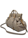 Women s RT0365 Vitello Lux Light Gray Tote Bag Shoulder Strap - MIU MIU - BALAAN 2