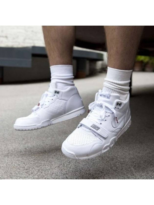 01806942110Fragment DesignAir Trainer 1 Mid SPTriple White - NIKE - BALAAN 1