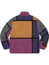 Reversible Colorblocked Fleece Jacket Purple - SUPREME - BALAAN 3