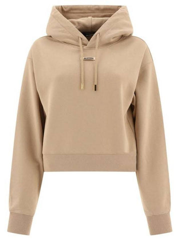 Le Sweatshirt Gros Grain Cotton Hoodie Beige - JACQUEMUS - BALAAN 1