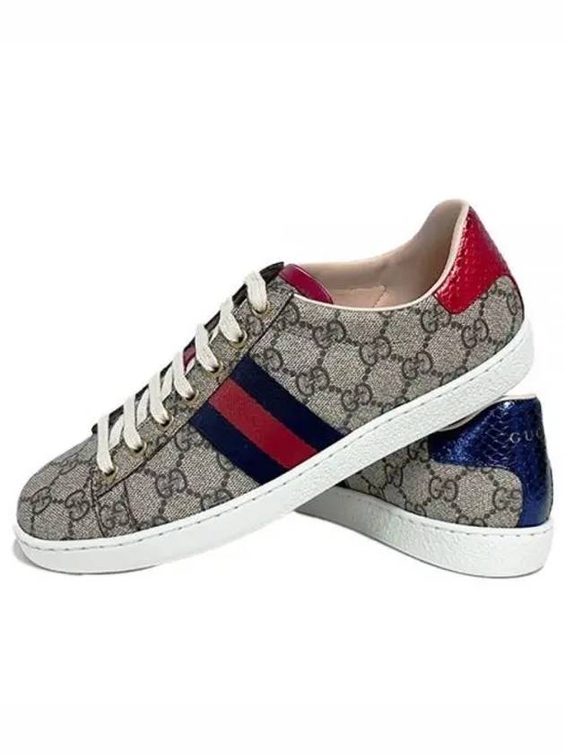 Ace GG Low Top Sneakers Ebony Beige - GUCCI - BALAAN 2