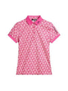 Golf Tour Tech Print Polo GWJT09007 S193 Women's Tour Tech Print Polo - J.LINDEBERG - BALAAN 2