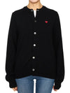 Comme des Gar ons Mini Red Waffen Cardigan AX N079 051 1 Loose Fit Unisex - COMME DES GARCONS PLAY - BALAAN 2