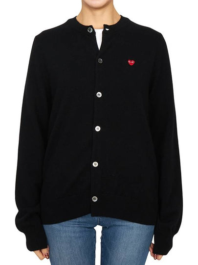 Comme des Gar ons Mini Red Waffen Cardigan AX N079 051 1 Loose Fit Unisex - COMME DES GARCONS PLAY - BALAAN 2