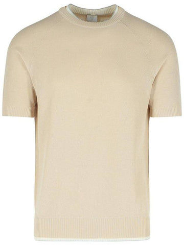 Eleventy Beige Cotton T-Shirt - ELEVENTY MILANO - BALAAN 1