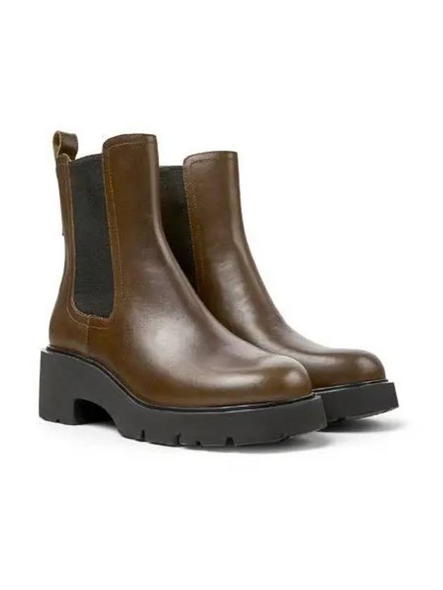 Women's Mila Leather Chelsea Boots Brown - CAMPER - BALAAN 2