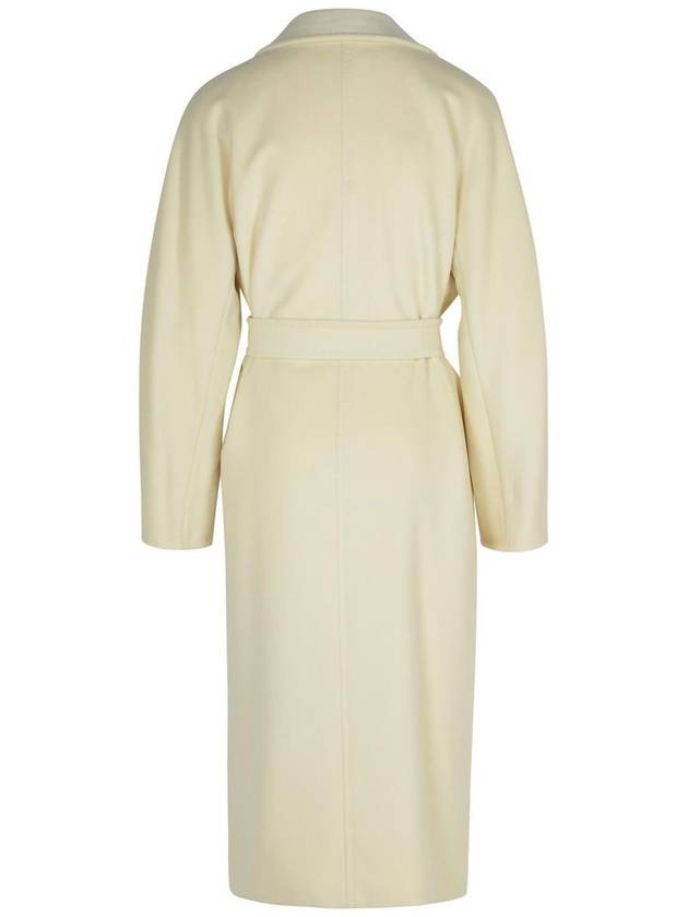 Max Mara 'Madame' White Wool Blend Coat - MAX MARA - BALAAN 3