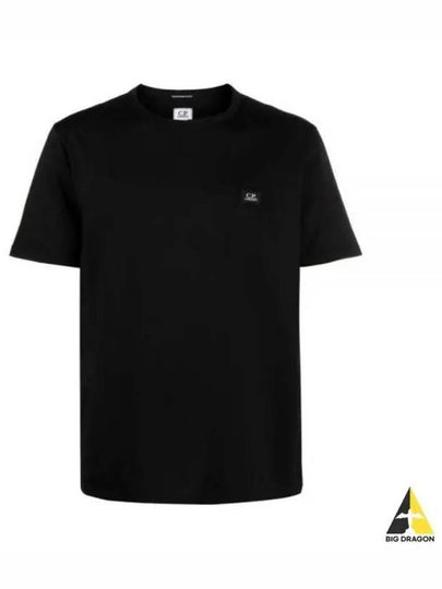 70/2 Mercerized Jersey Short Sleeve T-Shirt Black - CP COMPANY - BALAAN 2