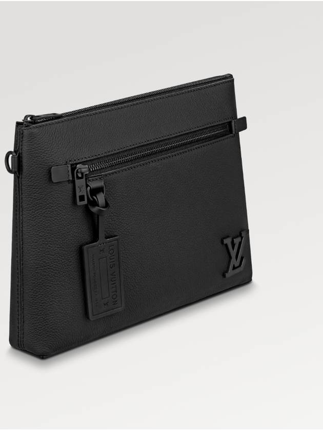 LV Aerogram Ipad Pouch Bag Black - LOUIS VUITTON - BALAAN 3