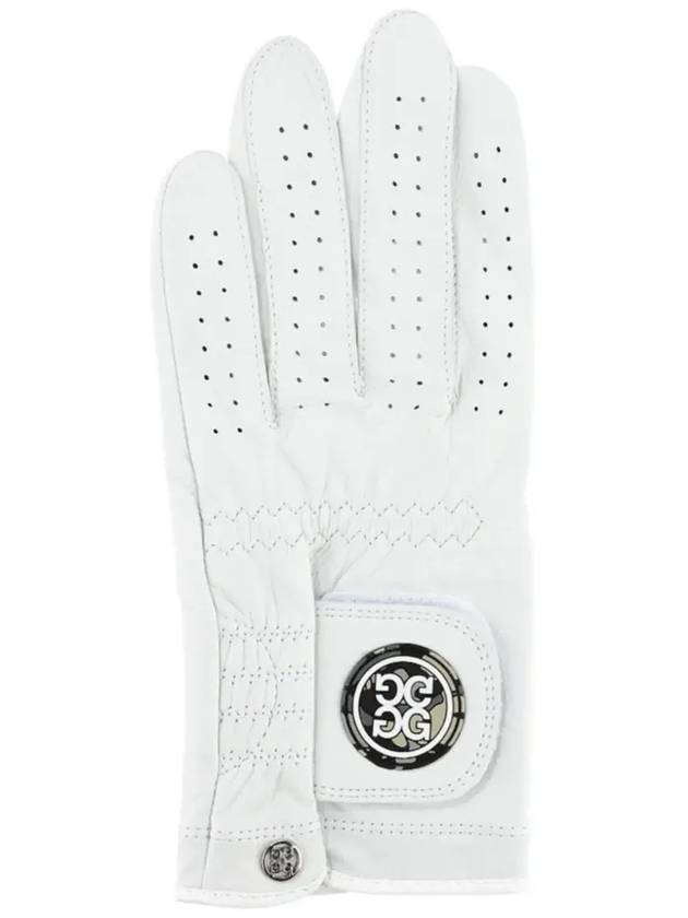 Men s White Essential Camo Patch Left Hand Golf Glove G4MS22G62 ONX - G/FORE - BALAAN 4