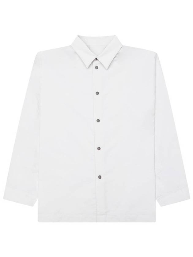 Pleated Long Sleeve Shirt White - ISSEY MIYAKE - BALAAN 1