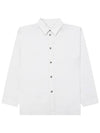 Pleated Long Sleeve Shirt White - ISSEY MIYAKE - BALAAN 1