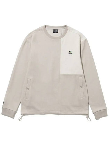 2NE Doug Woven Patch Color Scheme Sweatshirt BEGIE - 20THHOLE - BALAAN 1