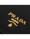 Saffiano Metal Logo Gold Fold Wallet Black - PRADA - BALAAN 9