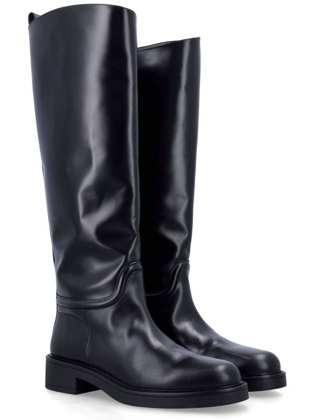 Celia Heritage Calf Riding Long Boots Black - STUART WEITZMAN - BALAAN 3