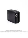 CD Icon Logo Pouch Leather Cross Bag Black - DIOR - BALAAN.