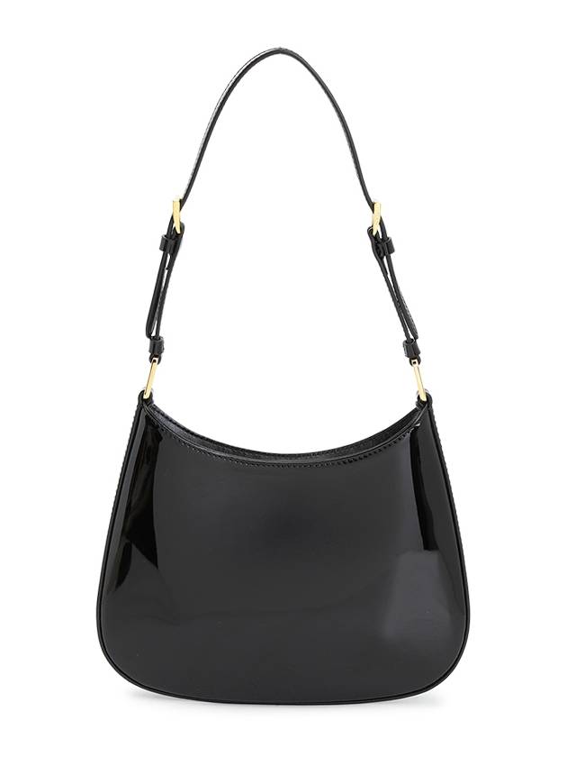 Cleo Patent Leather Shoulder Bag Black - PRADA - BALAAN 5