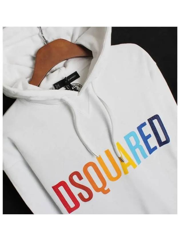 Dsquared Men's Rainbow Logo Print Hooded Sweatshirt 74GP0322 010 - DSQUARED2 - BALAAN 3