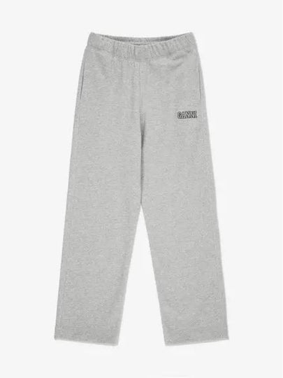 Isoli Cotton Blend Track Pants Grey - GANNI - BALAAN 2