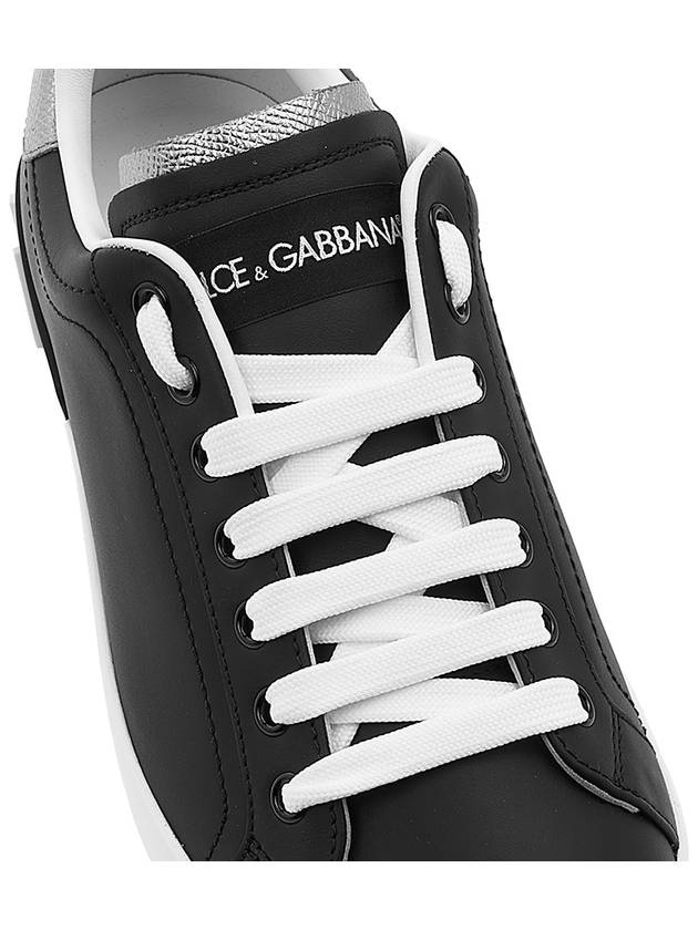 Portofino Calfskin Sneakers Black - DOLCE&GABBANA - BALAAN 9