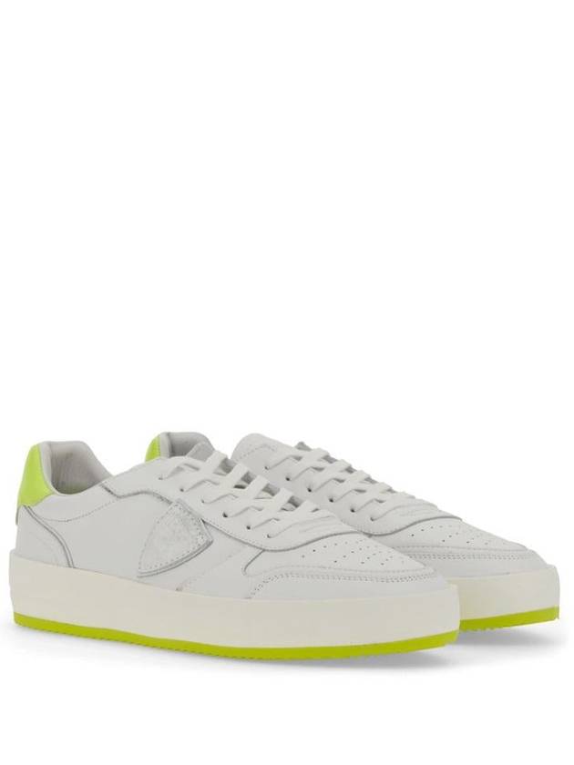 Sneakers VNLU VN01 VN01 VEAU NEON BLANC JAUNE - PHILIPPE MODEL - BALAAN 3